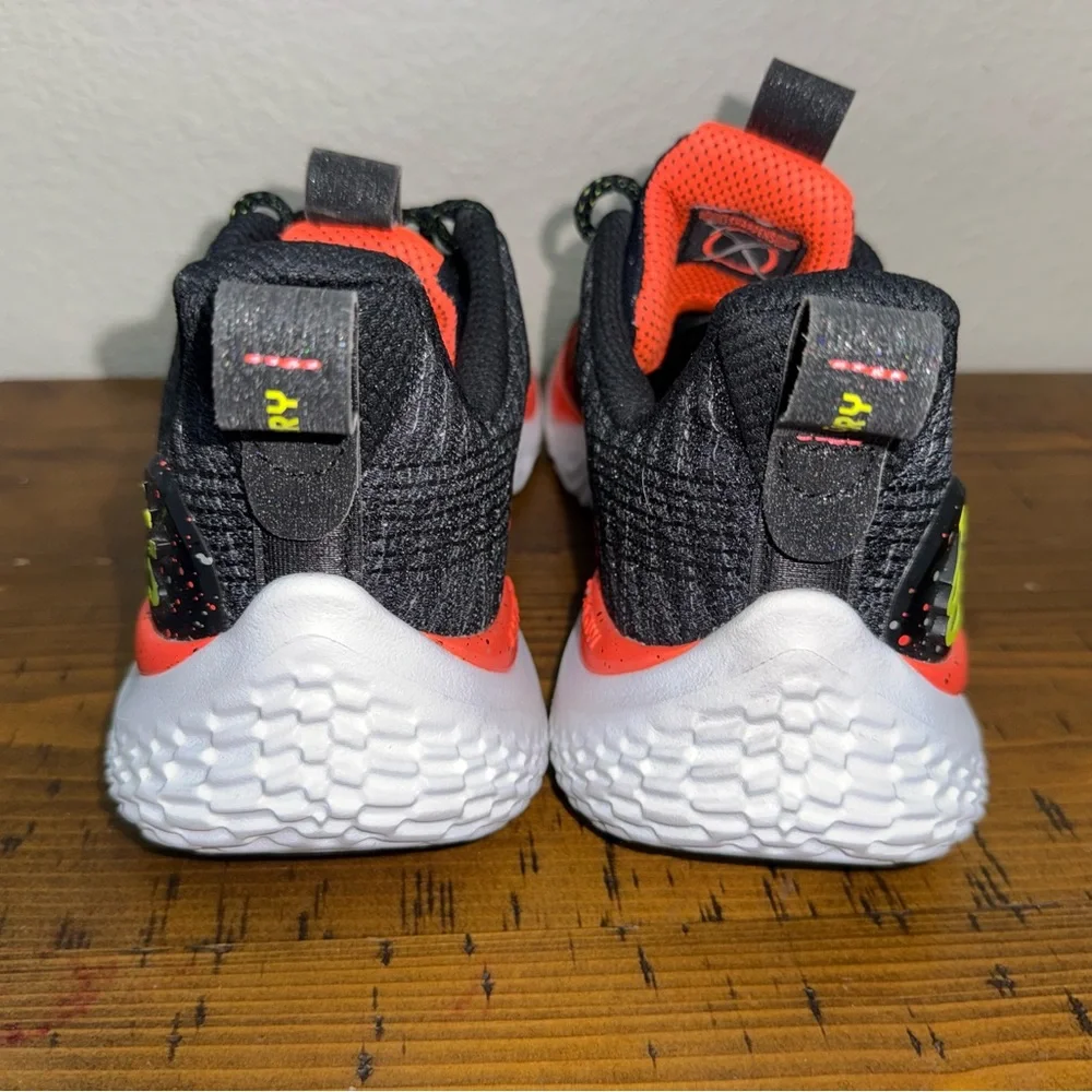Under Armour Curry Flow Basketball Shoes Black Neon Streetwear‎ Sz 11